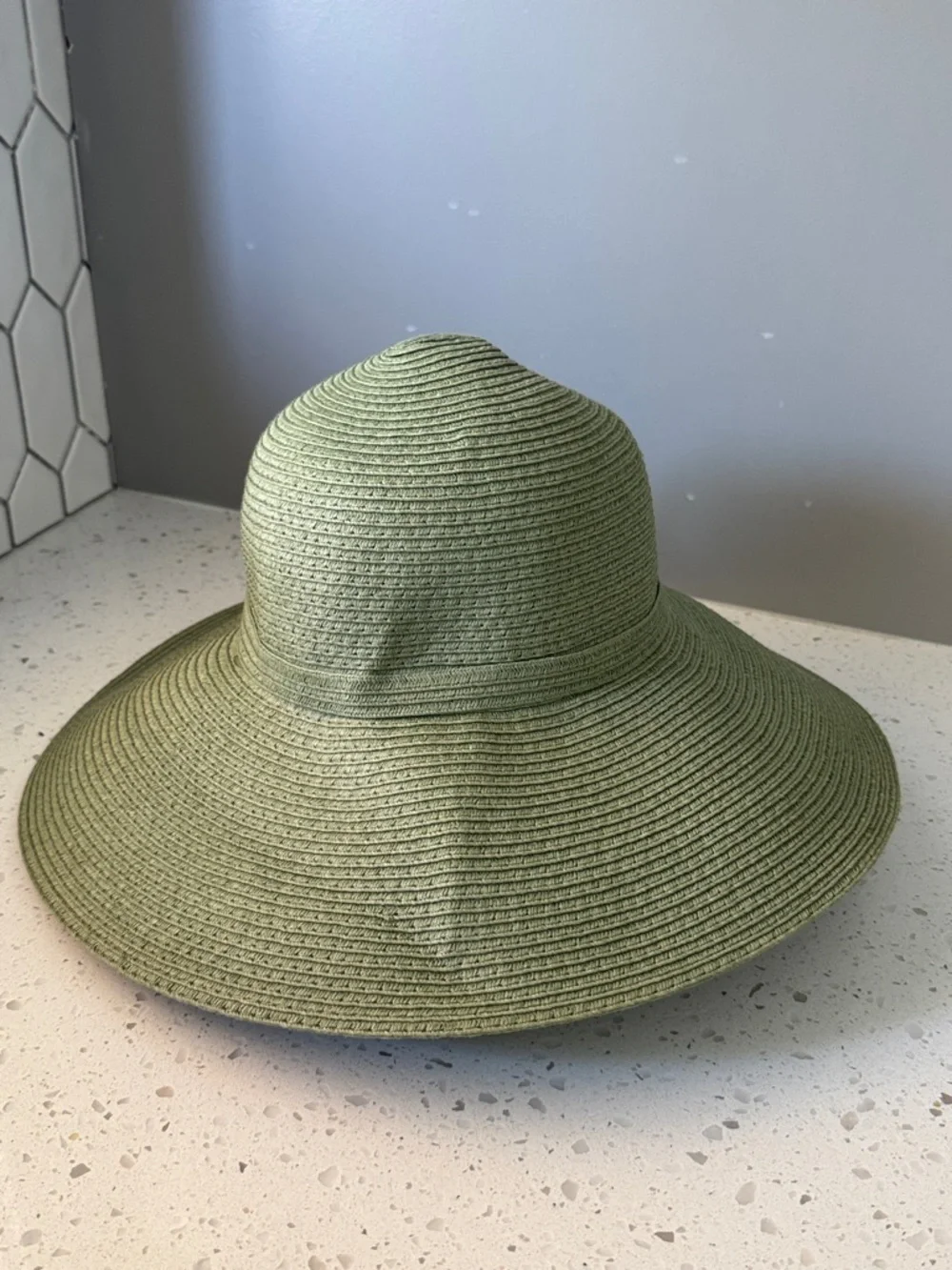 Nordstrom Olive Green Wide-Brim Knotted Sun Hat - Picture 5 of 5